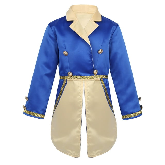 Eandarui Veste Queue-de-Pie pour Petits Garçons, Manches Longues, Tenue de Fête, Bleu 14