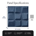 thumbnail image 5 of 19.7"x19.7" Cubicle Decorative 3D Wall Panel, 3D PVC Wall Panels, Electric Blue Color (Set of 12), 5 of 5
