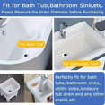 thumbnail image 3 of Colador de fregadero de baño de acero inoxidable, acabado cepillado con arena, adecuado for orificios de drenaje de 1,2 a 1,6 pulgadas, diseño de metal duradero, tapón de bañera moderno y hermoso, 3 of 6
