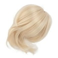 thumbnail image 2 of Kilisky Doll Short Straight Wig Soft Comfortable Realistic 1/4 Doll Wigs Synthetic Hair for 18.5‑21cm Head Circumference Cream Blonde, 2 of 21