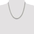 thumbnail image 5 of White Sterling Silver chain Curb 20 in 6 mm 6mm Beveled, 5 of 5