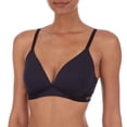thumbnail image 4 of DKNY Women's Wireless Soft Stretch Microfiber Plunge Bra (Black/Ballerina, S), 4 of 5