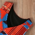thumbnail image 6 of Hiijoy Toddler Girls Ankara Dashiki Outfits Vest Pants Headband 3Pcs Clothes Set, Sizes 12M-5T, 6 of 8