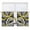 Light Yellow, variant on Grey Geometric Semi Sheer Window Curtains 54 Inches Long, Modern Abstract Black White Red Striped Rod Pocket Voile Silky Chiffon Curtain Light Filtering Drapes for Living Room, 52"x54", 2 Panels