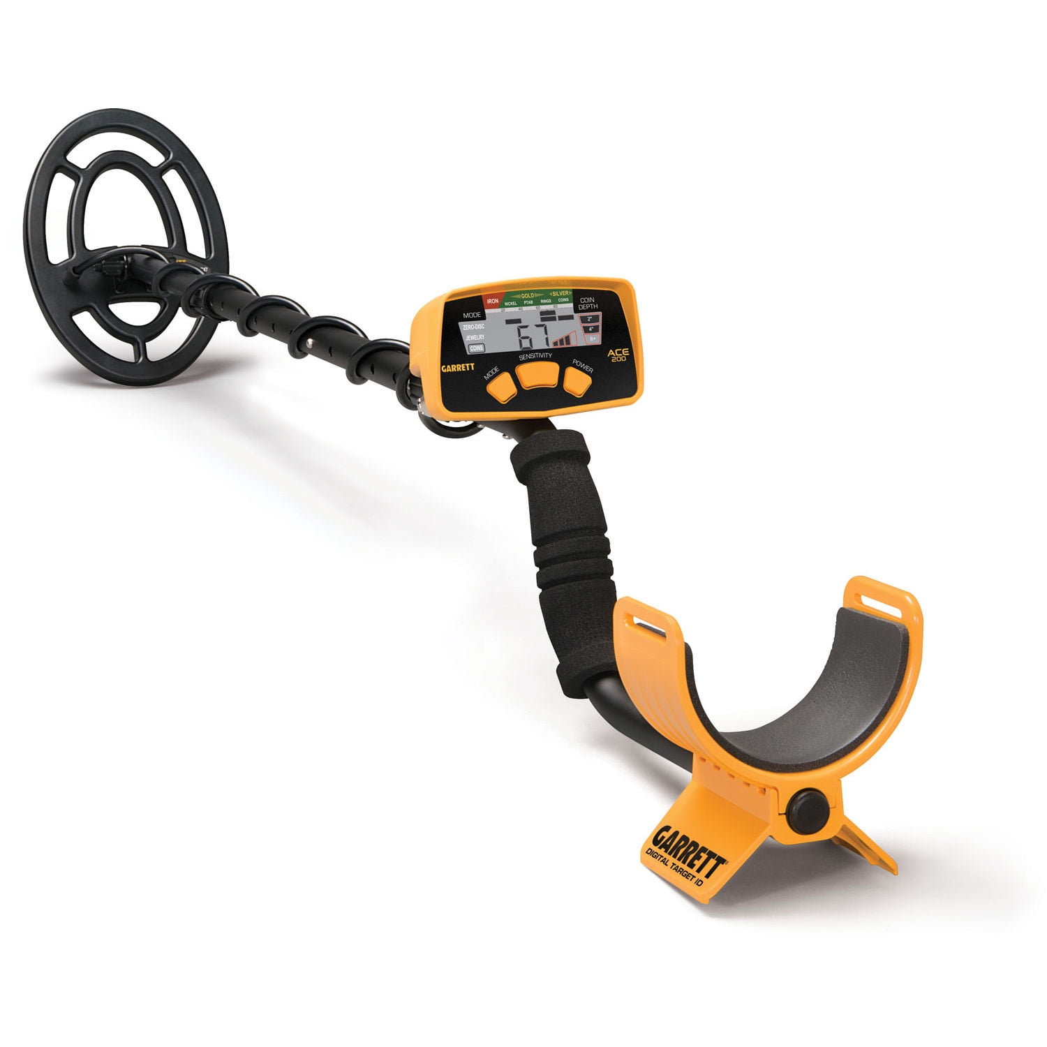 Garrett ACE 200 Metal Detector with Waterproof Search Coil and Pro-Pointer II