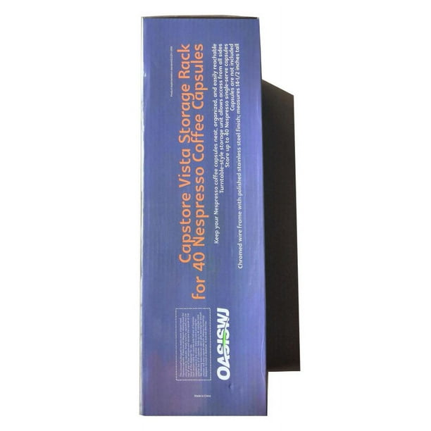Estante de almacenamiento de cápsulas de café negro YZ1313 Estante de almacenamiento de alambre de hierro negro Estante para bolsas de café