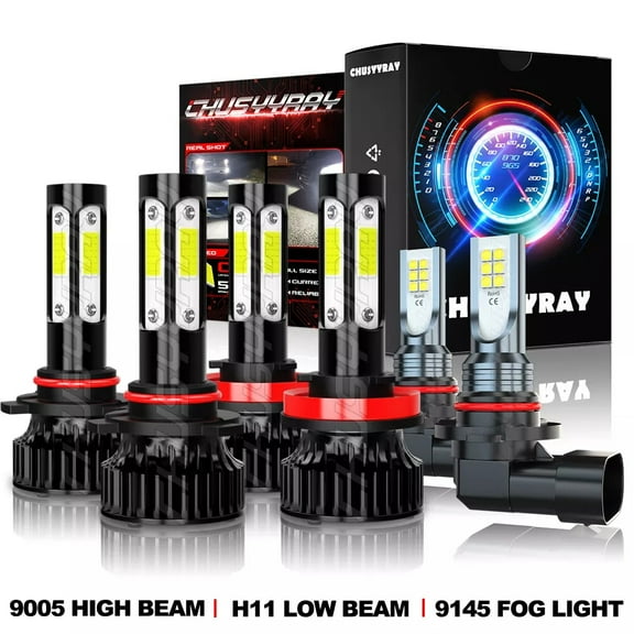 For Ford Escape 2013 2014 2015 2016 LED Headlight High Low Beam Fog Light Bulbs Kit 6000K White 6x