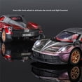 thumbnail image 4 of 1:32 Pagani Huayra BC Alloy Sports Car Model Diecast Metal Racing Car Vehicle Model Simulation Sound and Light Children Toy Gift Red, 4 of 6