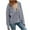 Gray, variant on LYXSSBYX Winter Coats for Women Plus Clearance Women's V-Neck Solid Color Button Long Sleeve Knitted Sweater Cardigan