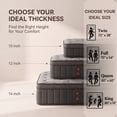 thumbnail image 4 of windosier 12 inch King Mattress, Cooling Gel Memory Foam Mattress in a Box, Medium-Firm, Individual Pocket Springs Hybrid Mattress, Pressure Relief & Motion Isolation, CertiPUR-US, 4 of 9
