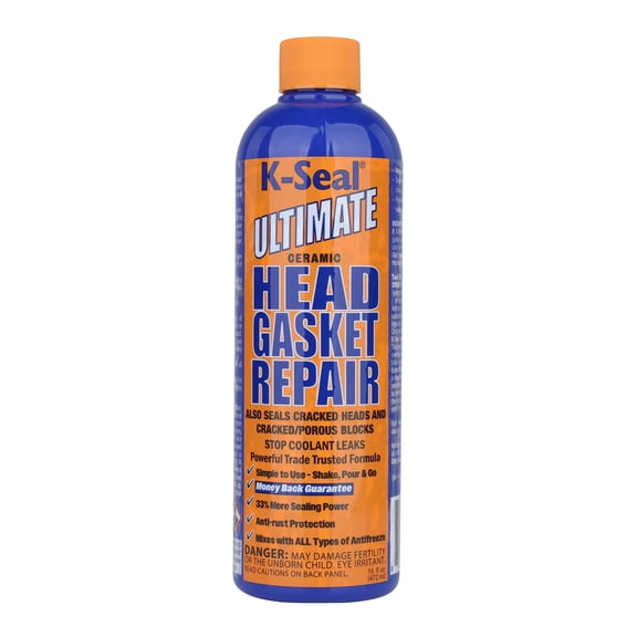 K-Seal Head Gasket Repair, 16 oz Bottle, for Head Gasket, Block, and Coolant Leaks