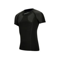 Alpinestars 4756312-10A-L/XL KX Winter Short Sleeve Racing Race Top Black Large