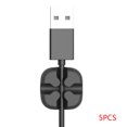 thumbnail image 1 of homeholiday 5PCS Square USB Cable Clips Holders Winder Desk Wire Cord Cable Clips Ties Organizer Holder Line Fixer, 1 of 9