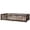 Dark Brown, variant on Cterwk Twin Size Floor Bed with Fence and Door, Wood Floor Bed for Living Room, Bedroom, Gray