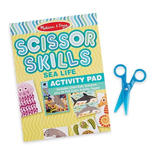Bloc de actividades Melissa & Doug Sea Life Scissor Skills para niños de más de 4 años