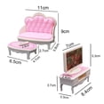 thumbnail image 2 of Mini muebles de , televisión, sala de , pequeña sala de bricolaje, hecho , pequeño 1/12, ebles en miniatura, accesorios CUTICAT Muebles de casa de muñecas, 2 of 6