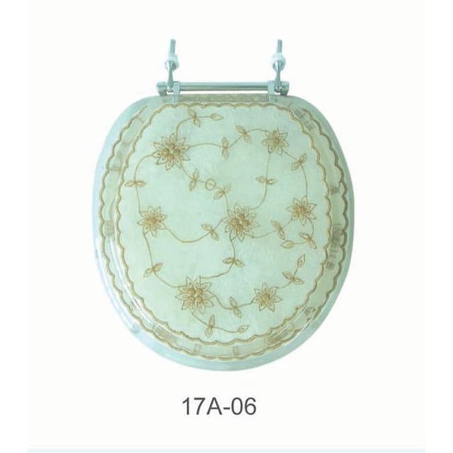American Trading House Pearl White with Laced Flowers Poly Seat