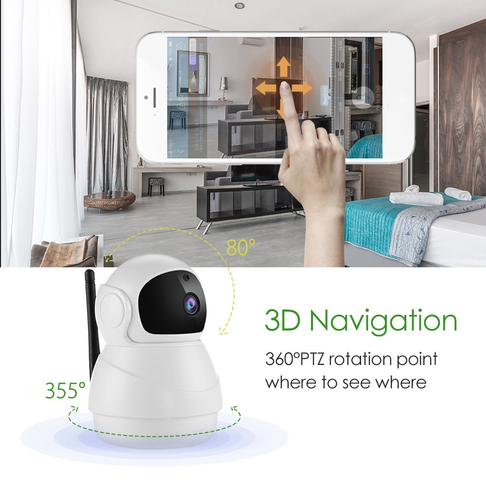 LNKOO Wireless Security Camera, IP Camera 1080P HD, WiFi Home Indoor Camera for Baby/Pet/Nanny, Motion Detection, 2 Way Audio Night Vision