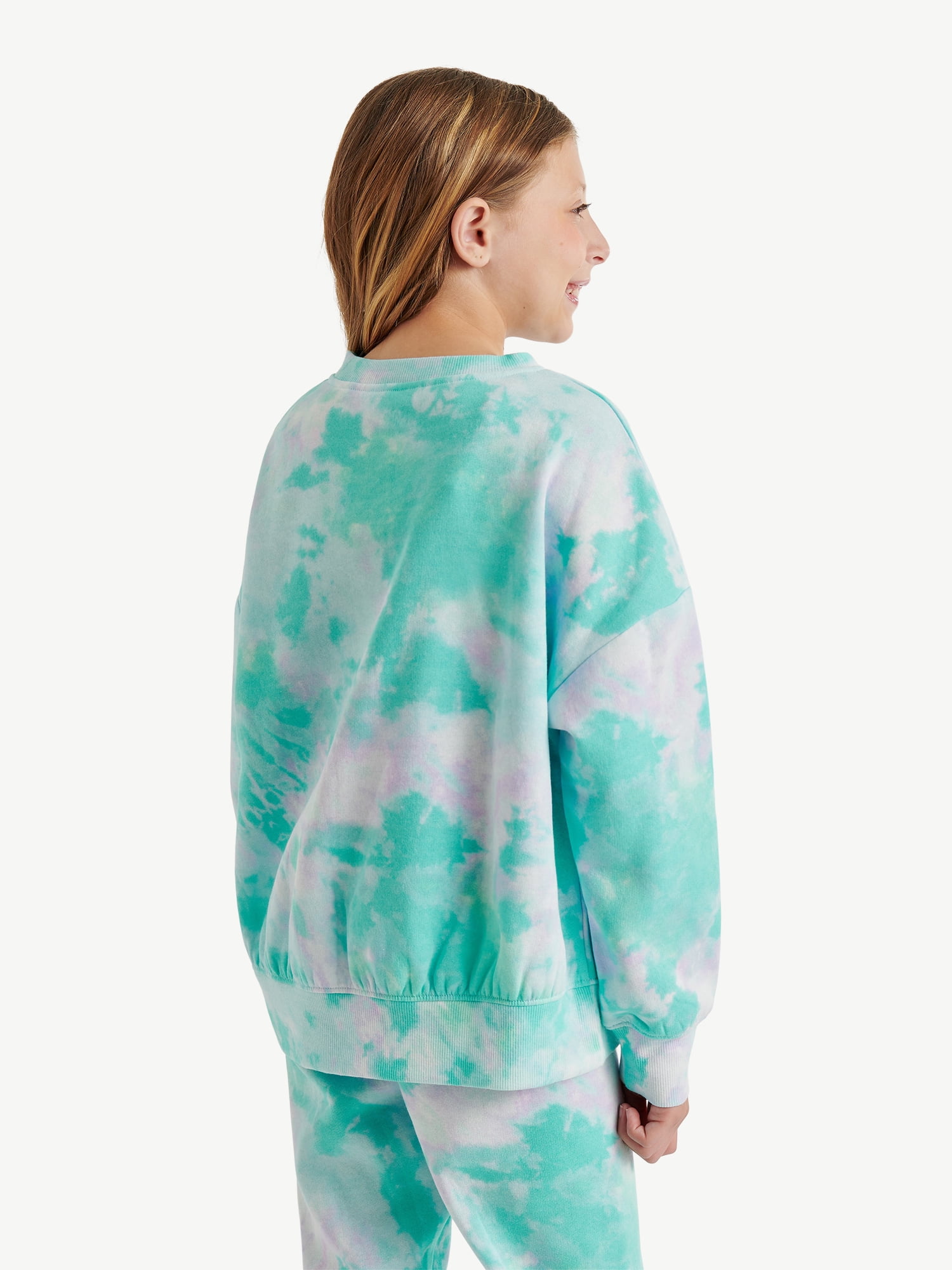 Justice Girls Fleece Crew Neck Sweatshirt, Sizes XS - XLP