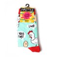 thumbnail image 3 of Oooh Yeah Womens Funny Crew Socks, Me First, Crazy Fashion Colorful Socks, 3 of 4