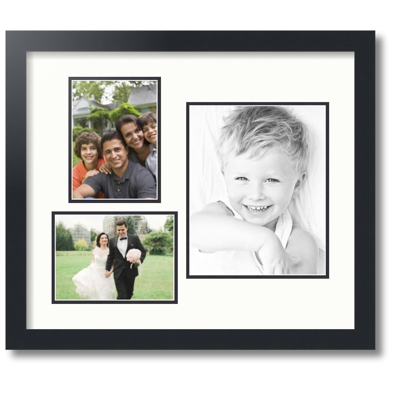 ArtToFrames Collage Photo Picture Frame with 1 8x10 and 2 5x7