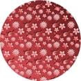 thumbnail image 1 of Ahgly Company Indoor Round Patterned Love Red Area Rugs, 6' Round, 1 of 6