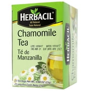 Herbacil Chamomile Tea, Caffeine-Free Herbal Infusion, 25 Tea Bags