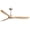 Nickel with Burlywood Blades, variant on Sofucor 60" Ceiling Fan no Light, Outdoor Ceiling Fans for Patios Without Lights, Remote Control, Solid Wood 3 Blades, Quiet, Indoor Ceiling Fan for Living Room, Patio, Bedroom, Porch, Farmhouse