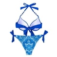 thumbnail image 3 of Bikini Sets For Women Two Piece High Waisted Halterneck Flattering Swimwear Seaside Beachwear Swimsuits, 3 of 9