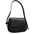 thumbnail image 2 of Bolso de hombro para mujer, bolso cruzado, informal, pequeño, de piel sintética, elegante, bolso cruzado, bolso de hombro para ir de compras, viajes Negro, 2 of 10