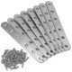 thumbnail image 1 of 8 Pieces Of Stainless Steel Heavy-Duty Straight Repair Connecting Piece, Repair Fixing Bracket, wit, 1 of 5