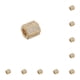 thumbnail image 3 of Jumpingount Cuentas de cobre, accesorio hexagonal, dijes de joyería para adultos, espaciador, artesanal para doméstico, oro blanco Hao Blanco Hao Oro 10piezas Jumpingount CBP277602, 3 of 5