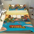 thumbnail image 1 of Buenos Tiempos Conjunto de sábanas temático, trío de piezas, cómodo y amigable con la piel, diseño único, regalo de decoración para el hogar para familiares, amigos y fans,140cm *210cm, 1 of 6