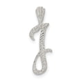 thumbnail image 1 of 925 Sterling Silver Dainty Letter J Initial Name Monogram Floating Open Chain Slide Pendant Necklace Charm, 1 of 5