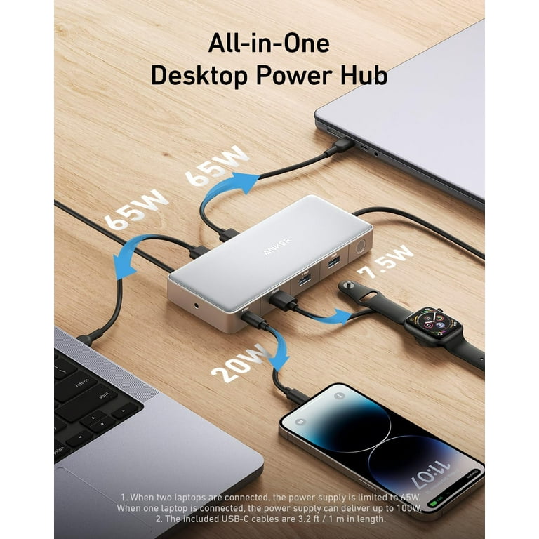 Anker Docking Station, KVM Switch for 2 Laptops, Dual 4K Monitor