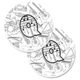 thumbnail image 1 of Lettre Q Lettre de Note Musicale Ensemble de 2 Porte-Gobelet Voiture Coaster, 1 of 1