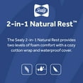 thumbnail image 3 of Sealy 2-in-1 Soybean Natural Rest 2-Stage Baby Crib & Toddler Mattress, Firm Foam, 3 of 18
