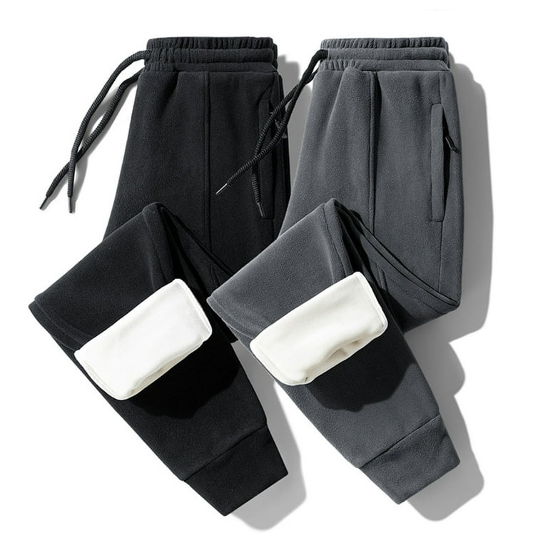 Clearance Sweatpants for Men Men's Fleece Warm Athletic Sweat Pants for Men  Lightweight Gym Joggers Pants Loose Workout Pants Elastic Sports Pants