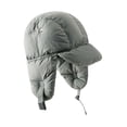 thumbnail image 3 of segolike Hat with Earflaps Filled Hat Trapper Hat Windproof Lightweight Warm Hat with Visor Winter Hat for Skating Cold Weather Skiing Gray, 3 of 8