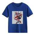 thumbnail image 4 of AUNVITO Boys & Girls British Flag Print Casual Loose Fit Short Sleeve Round Neck T-Shirt, 4 of 4