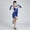 Blue, variant on Zecgelong Sequin Dress for Girls Cha Cha Jazz Dance Tassel Stage Outfit Latin Dress Dancewear Size 3-4 Years Blue