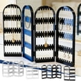 thumbnail image 1 of Plastic Storage Rack 1Pcs Black Plastic Foldable Jewelry Organizer with 120 Holes 64 Grooves Desktop Earring Necklace Display Storage Rack Rkxzt, 1 of 9