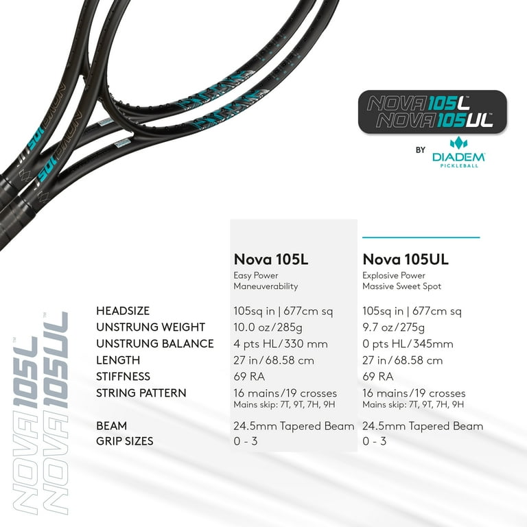 ▽ DIADEM NOVA 105 テニスラケット ⑥ Nova 105 FS – Diadem Sports