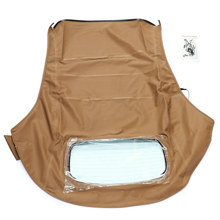 GELUOXI Convertible Soft Top w/ Heated Glass Window Tan for VW Beetle 2003-2010 2.5L l5