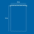 thumbnail image 5 of Mainstays Nolan Easy Hang Hookless Fabric Shower Curtain with View, 70" x 74", White, 5 of 9