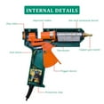 thumbnail image 4 of Pistolet à Colle 150W Buse en Cuivre Température Réglable Outil de Réparation de Processus Tension Fonction de Réglage Automatique pour Maison Bricolage, Cadeaux de Noël, Artisanat, Chauffage Rapide, 4 of 7