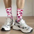 thumbnail image 5 of Goofa Tulips Flowers Printed Men's Crew Socks, Soft Durable Breathable Moisture-Wicking with Odor Control Cotton socks, 5 of 9