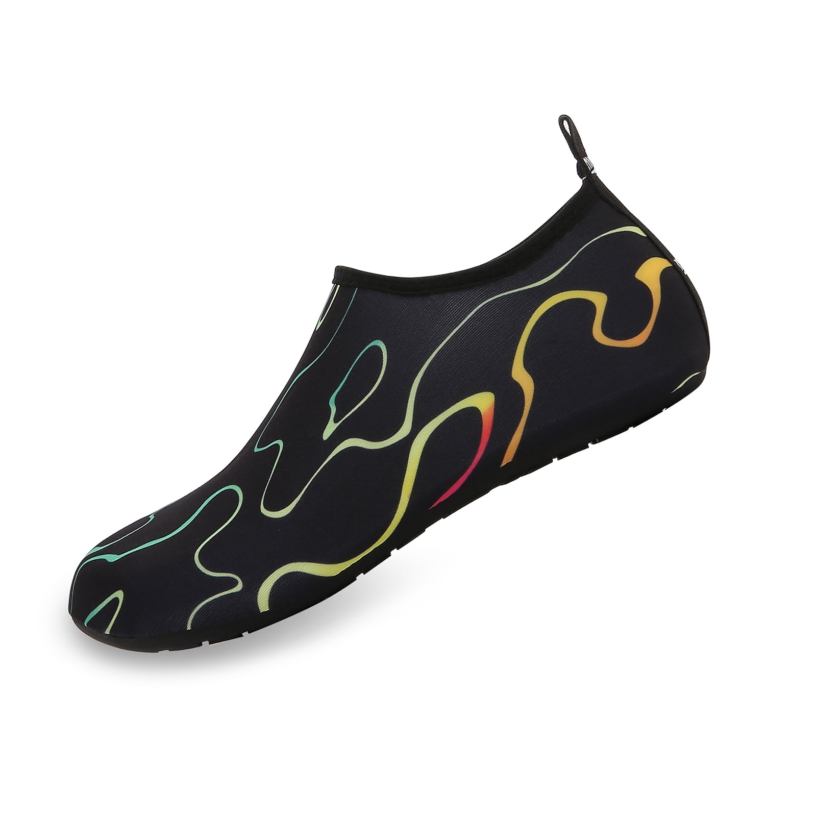 Men and Women a Slip On Barefoot Quick-Dry Beach Aqua Yoga Water Shoes (Tide/Black, 13-14 Women/10.5-11 Men)