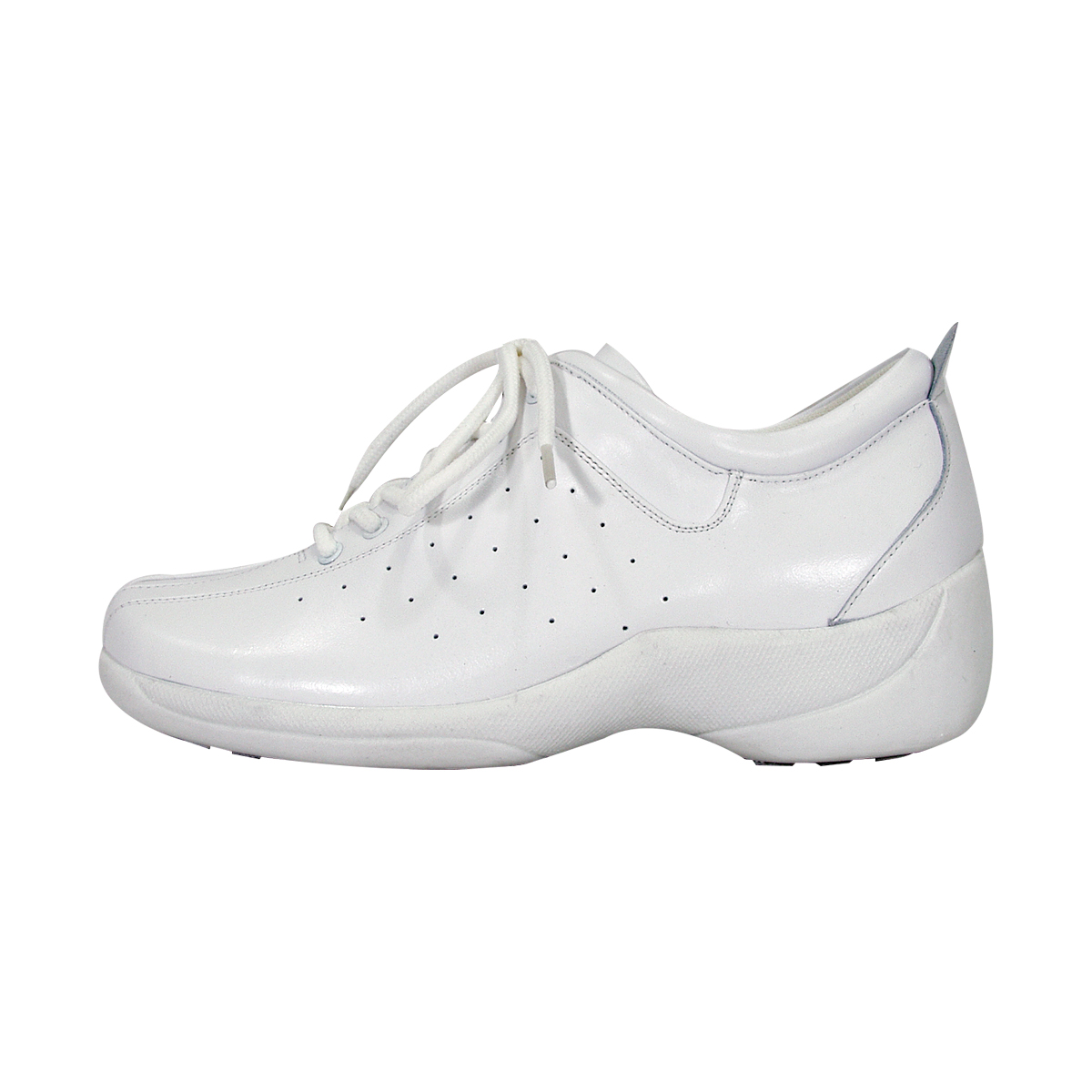 24 HOUR COMFORT Tara Wide Width Professional Sleek Shoe WHITE 10