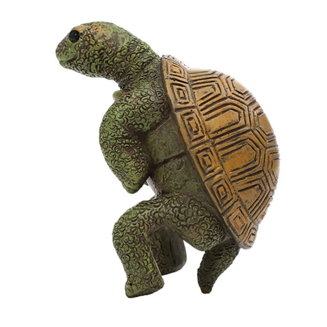 Maceta colgante de tortuga, estatua de tortuga, decoración para cercas. flexión